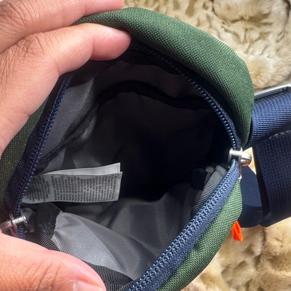 The North Face Forest Green Crossbody Bag with Orange Accents - Picture 5 of 6